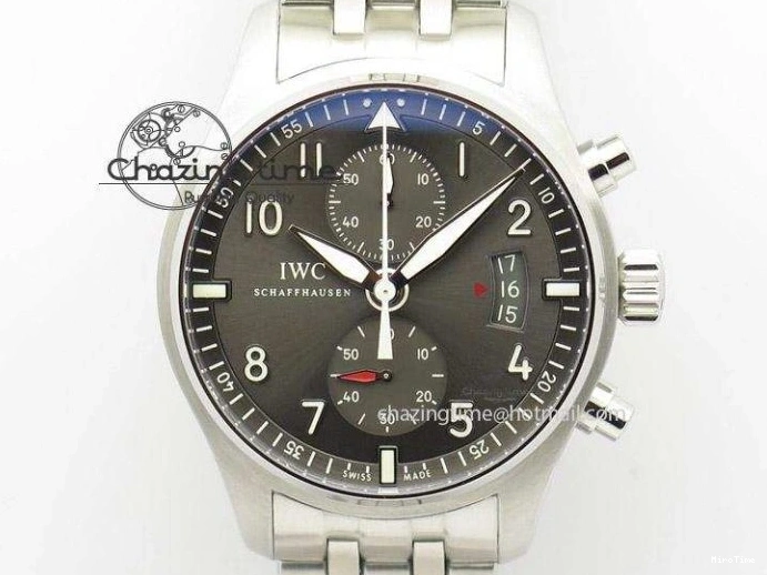 MIROTIME 0121 SunProtective Portugieser Chronograph Edition 150 Years IW371601 ZF 1:1 Best Edition Blue Dial on Black Leather Strap A7750 (Slim Movement) 7137